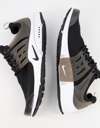 Nike Air Presto trainers in black/white - ShopStyle