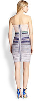 Thumbnail for your product : Herve Leger Strapless Watercolor Bandage Dress