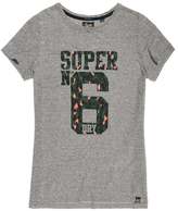 Superdry SUPER 6 Tshirt imprimé grey 