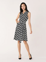 dvf sleeveless wrap dress