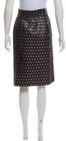 Thumbnail for your product : Prada Knee-Length Metallic Skirt