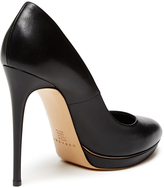 Thumbnail for your product : Casadei Round-Toe Platform Pump