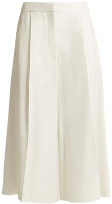 Stella McCartney Olivier high-rise wide-leg cropped trousers