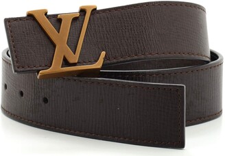 Initiales leather belt