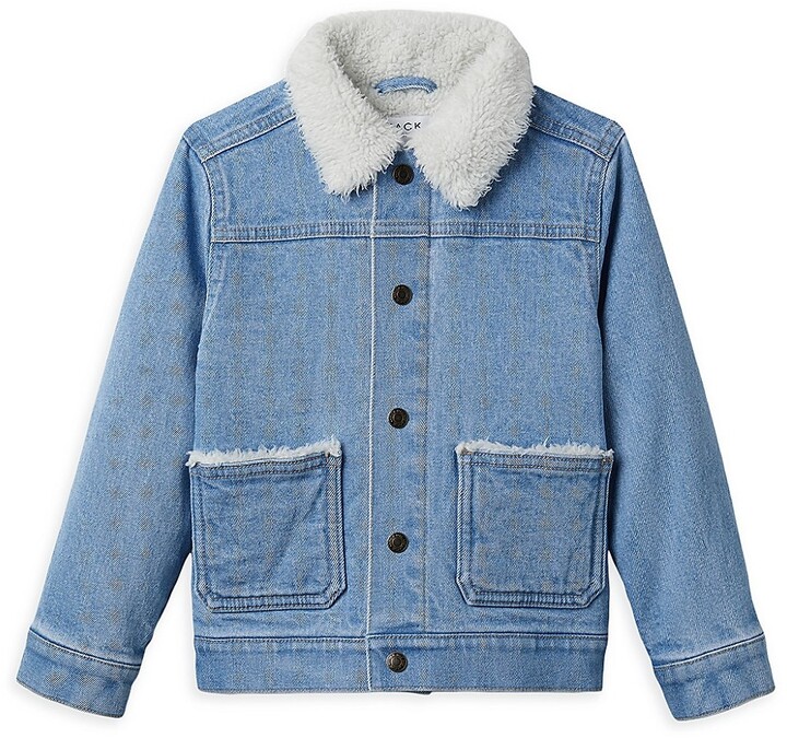 boys fleece lined denim jacket