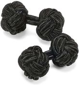 Thumbnail for your product : Charles Tyrwhitt Black knot cuff links