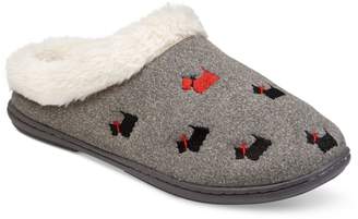 Charter Club Faux-Fur Scottie Dog Slippers, Created for Macy's