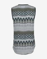 Thumbnail for your product : L'Agence Zipper Neckline Printed Sleeveless Blouse