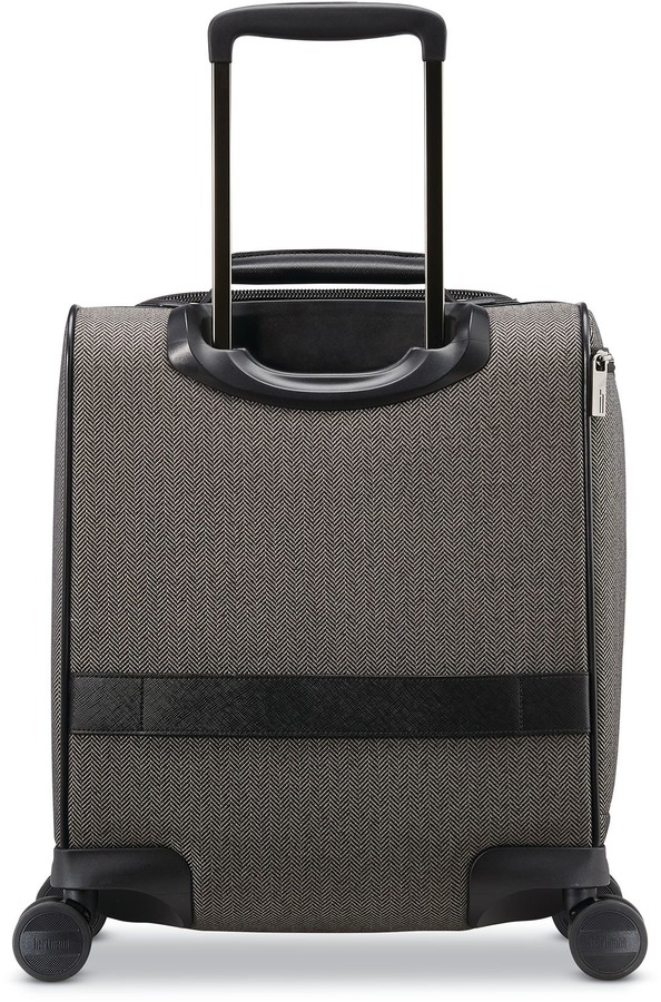 hartmann herringbone deluxe underseat carry on spinner