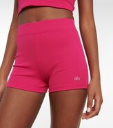 Thumbnail for your product : Alo Yoga Goddess ribbed-knit high-rise shorts