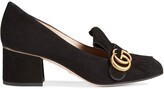 Thumbnail for your product : Gucci Suede mid-heel pump
