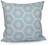 Thumbnail for your product : 16 in. x 16 in. Honeycomb Geometric Print Pillow in Aqua