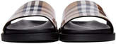 Thumbnail for your product : Burberry Tan Vintage Check Slides