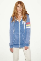 Thumbnail for your product : Rebel Yell Striped Unisex Zip Hoodie in Vintage Royal