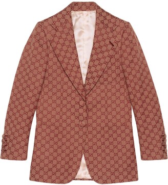 Gucci GG Supreme print blazer jacket