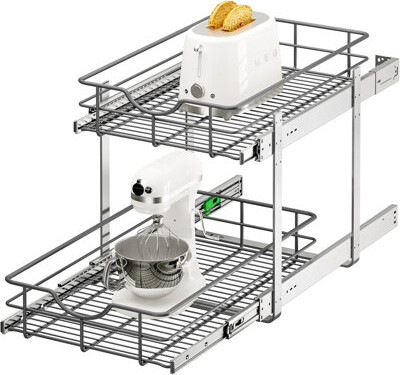 Hokku Designs 2-Tier Pull Out Cabinet Organizer - 14\