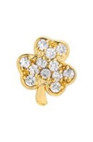 Thumbnail for your product : Mini Mini Jewels Diamond Icon Shamrock Earring