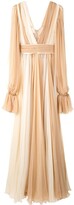 Thumbnail for your product : Dolce & Gabbana Panelled Poet-Sleeve Silk Gown