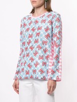 Thumbnail for your product : COMME DES GARÇONS GIRL long sleeve bow print T-shirt