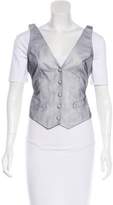 Thumbnail for your product : Alexander McQueen Mesh-Trimmed Button-Up Vest