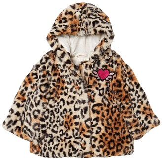 leopard print childrens coat