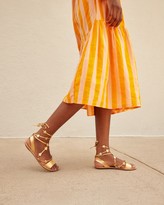 Thumbnail for your product : Loeffler Randall Starla Ankle Wrap Sandal Gold