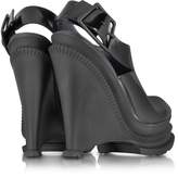 Thumbnail for your product : Kenzo Black Leather High Wedge Sandal
