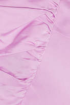 Thumbnail for your product : Rosie Assoulin That's A Blow Pop Ruffled Taffeta Top - Lavender