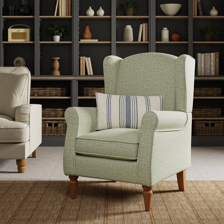 Dunelm Oswald Self Assembly Herringbone Chair Green ShopStyle