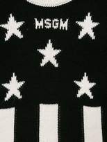 Thumbnail for your product : MSGM Kids American flag embroidered jumper