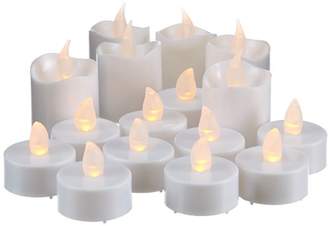 Star 067-32 16-Piece LED Candles/Tea Lights includes Batteries Blister, White