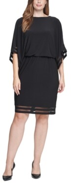 plus size sheer shirt dress