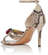 Thumbnail for your product : Altuzarra WOMEN'S BISBEE PYTHON ANKLE-STRAP SANDALS - OPEN WHITE SIZE 8