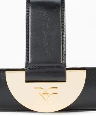 Diane von Furstenberg paneled clutch bag