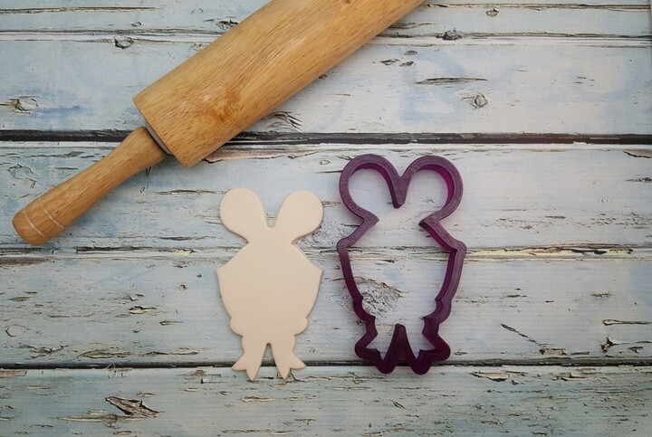 Mr. Whiskers The Bunny Rabbit Cookie Cutter & Fondant Clay