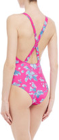 Thumbnail for your product : Carolina Herrera + Rose Cumming Printed Swimsuit