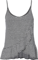 Thumbnail for your product : A.L.C. Ava Ruffle Front Tank Stripe L