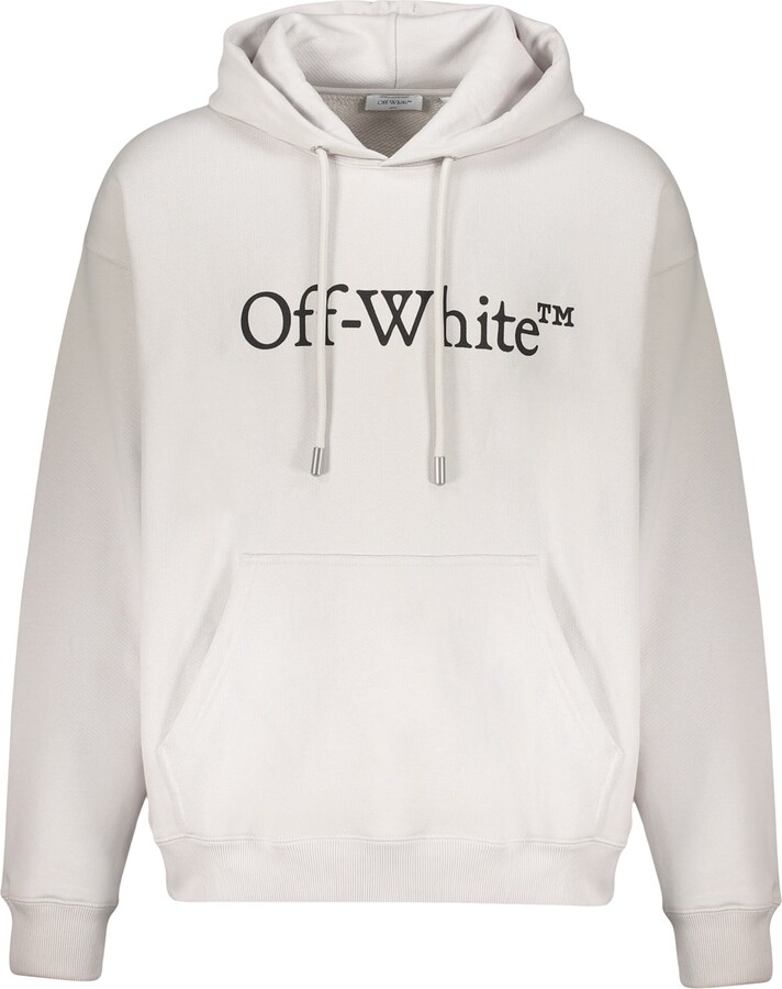 Off-White White Hoodie With Kangaroo Pocket