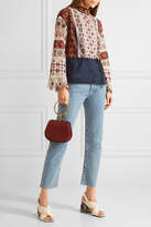 Thumbnail for your product : Tory Burch Corinna Embroidered Cotton-voile Blouse