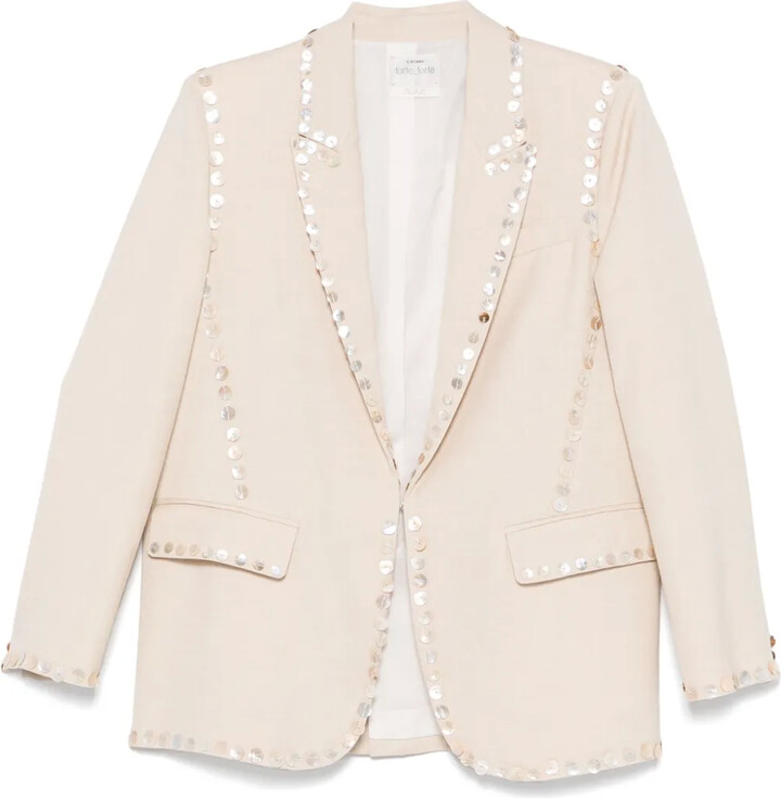 Forte Forte Button-Embellished Blazer