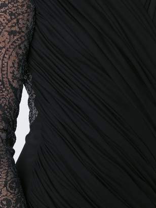 Balmain paisley lace fitted dress