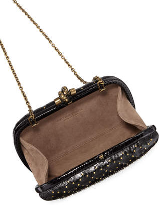 Bottega Veneta Karung Chain Knot Clutch Bag with Cantena Mirror Embellishment