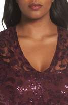 Thumbnail for your product : Marina Sequin Lace Stretch Sheath Dress
