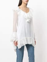 Thumbnail for your product : Ermanno Scervino ruffle trim top