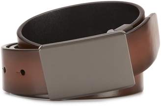 Murano Bronze Plaque Reversible Leather Belt