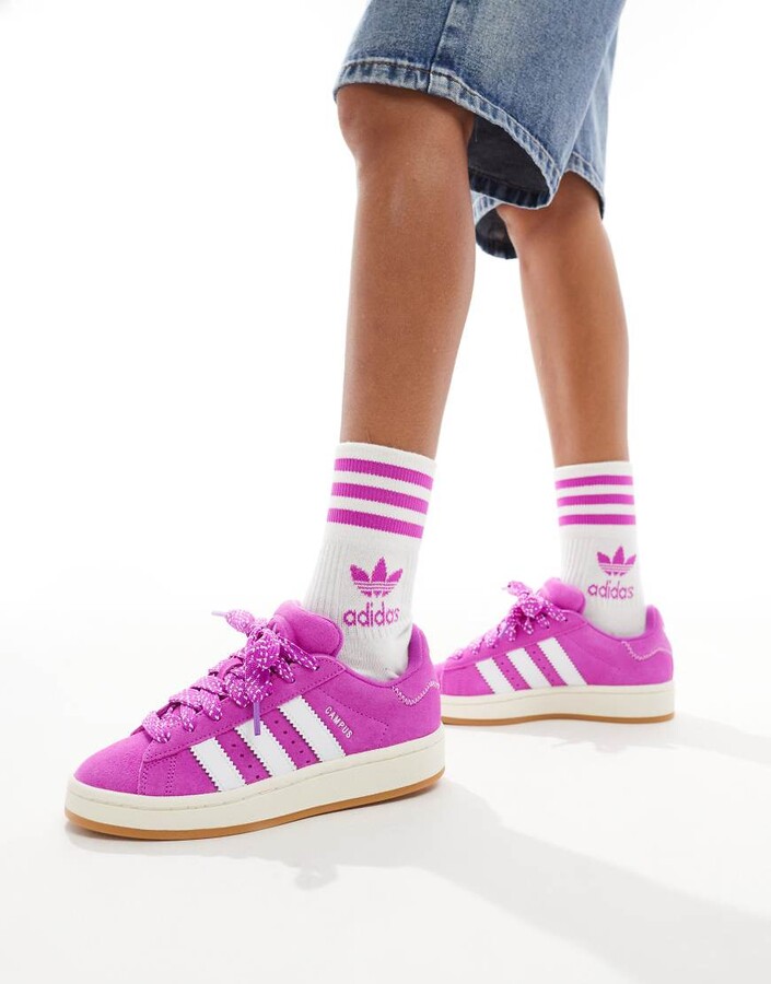 Campus Shoes Pink And Purple Shoes Adidas Campus 00's Trainers In