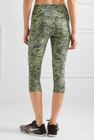 Thumbnail for your product : Nike Power Legendary Printed Dri-fit Stretch-jersey Leggings - Green
