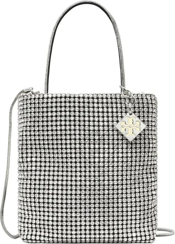 Tory Burch mini Night Owl crystal-embellished tote bag