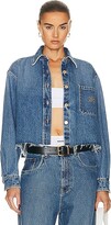 Denim Long Sleeve Button Up in Blue 