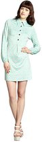 Thumbnail for your product : Julie Brown JB by mint and cream printed jersey knit 'Elliot' shirt dress